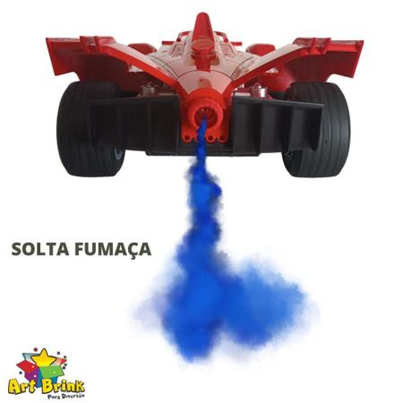 Carro Controle Remoto 7 Funções Corrida F1 Com Fumaça