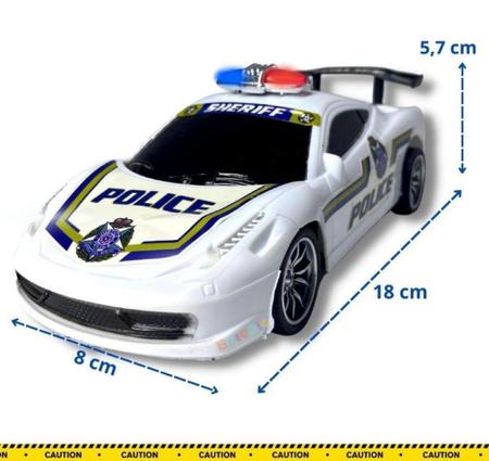 Carro Controle Remoto Racing Car Polícia - CKS - CKS Importação