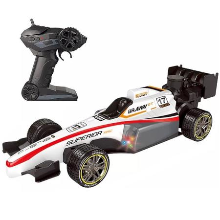 Imagem de Carro de Controle Remoto Formula 1 Brawn Carrinho Luz Fumaça