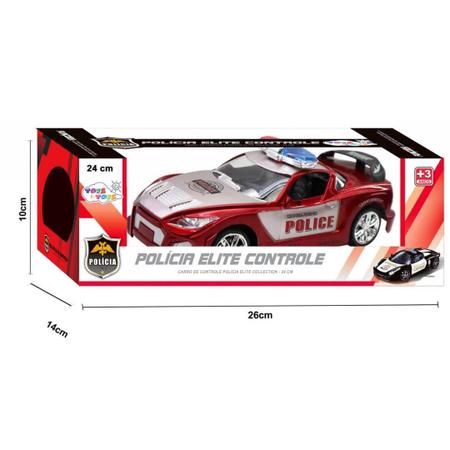 Carro Controle Remoto Cks Toys Polícia Abre Portas - 26 Centímetros -  Recarregável