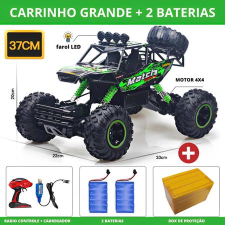 carrinho de controle remoto 4x4, Nova Versão