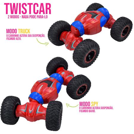 Carrinho Controle Remoto 4x4 Twistcar 2 Modos Polibrinq