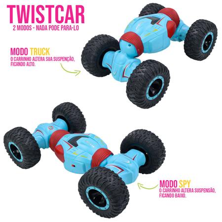 Carrinho Controle Remoto 4x4 Twistcar 2 Modos Polibrinq