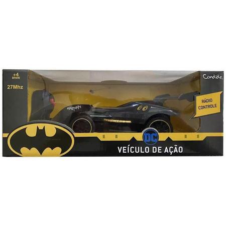 Carro de Controle Remoto Veículo de Ação Batman Rc 3 Funcoes