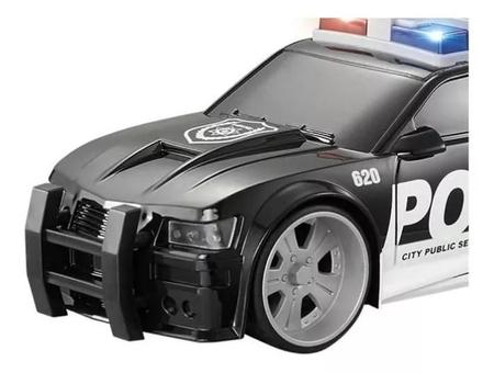 Carro de Polícia com luz e som 1:20 - Shiny Toys