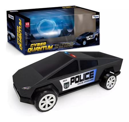 Imagem de Carro De Policia Cyber Quantum Policial Rodas Livres - Xplast Brinquedos - Homeplay