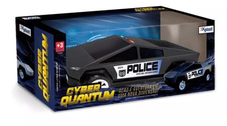 Imagem de Carro De Policia Cyber Quantum Policial Rodas Livres - Xplast Brinquedos - Homeplay