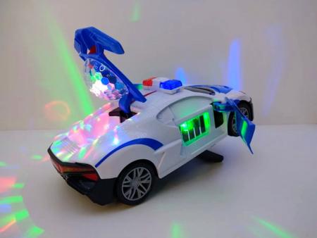Imagem de Carro de Polícia Infantil Bate e Volta com Luz Som Lança Disco