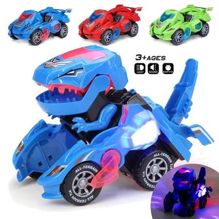 Imagem de Carro Dinossauro Sensorial e LED Deform Dinosaur