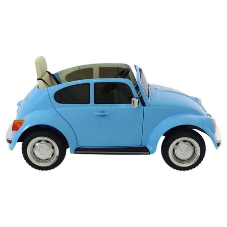Imagem de Carro Elétrico Beetle Azul e Óculos de Sol Preto com Alça
