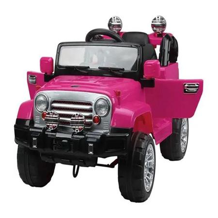 Carro Elétrico Antigo C/ Controle Remoto Rosa 6V Belfix