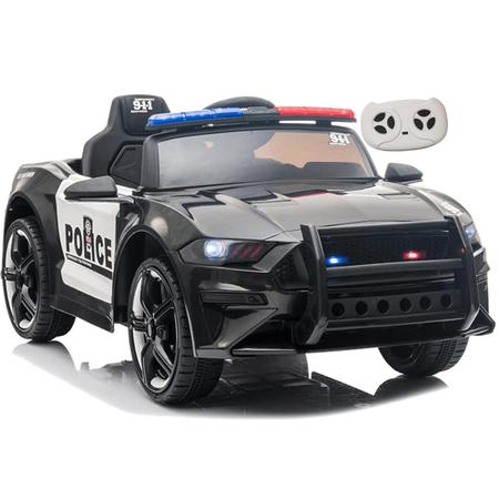 Carro Eletrico de Policia Shiny Toys Ford Mustang GT 12V Preto