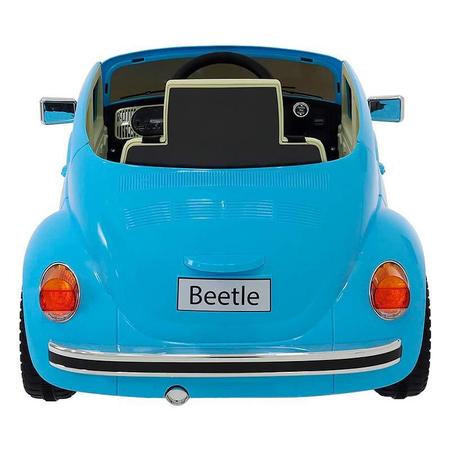 Imagem de Carro Elétrico Fusca Beetle 12V Azul com Controle Remoto 914002 BEL