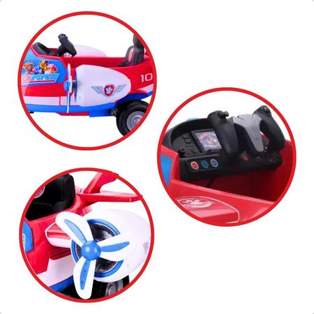 Carrinho elétrico infantil Patrulha Canina Avião motorizado 12v carro de  passeio c/controle remoto, Magalu Empresas