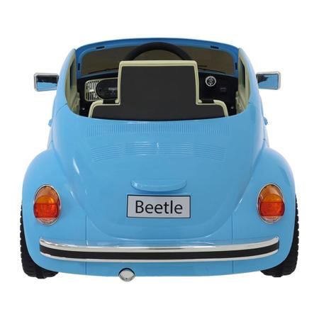 Imagem de Carro Elétrico Infantil Beetle Azul com óculos De Sol Baby