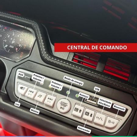 Imagem de Carro Elétrico Infantil Controle Criança Até 30Kg Bluetooth MP3 USB 5km/h Luzes Land Rover Defender