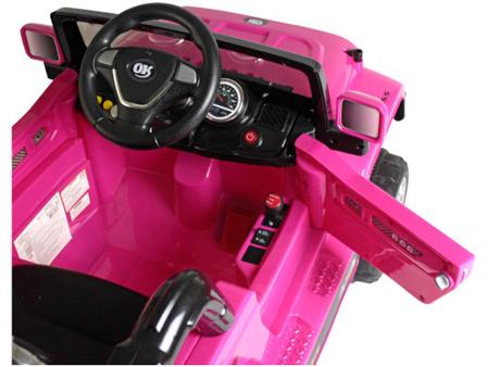 Carro Jeep Para A Barbie Com Controle Remoto Rosa