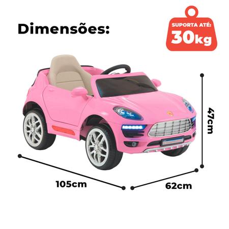 Carro Eletrico Infantil Controle Remoto 12v Mp3 E Usb Biemme