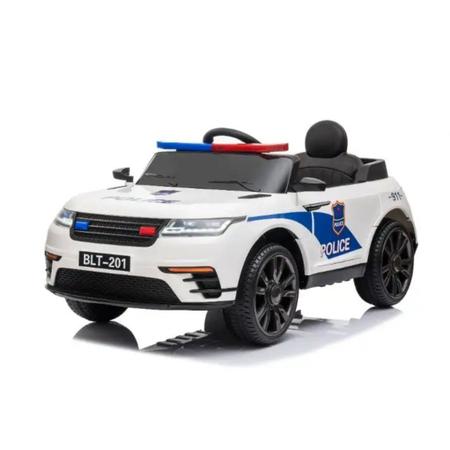 Carro Elétrico Bel Polícia Drift 12V com Controle Remoto 12V - Branco, Shopping