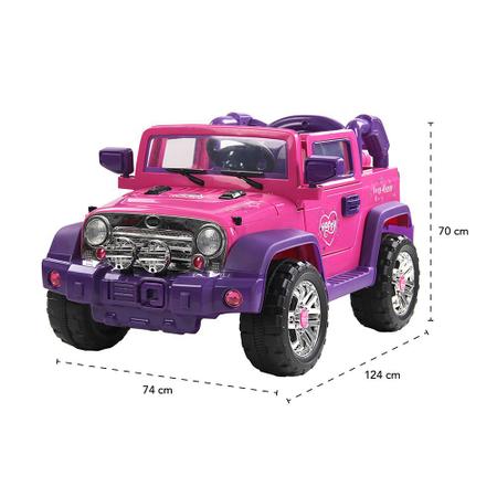 Jipe Pickup Carrinho De Controle Remoto Rosa Meninas