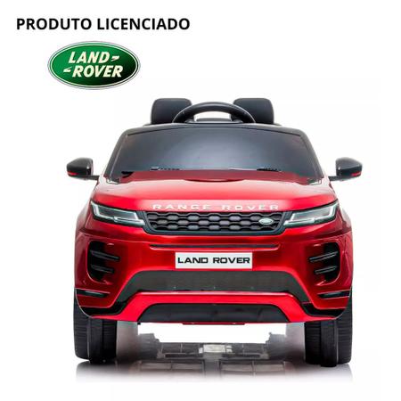Imagem de Carro eletrico land rover evoque pneu borracha 12v vermelho - importway