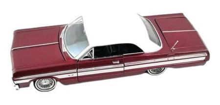 Imagem de Carro Miniatura Chevrolet Impala 1964 Low Rider Escala 1/24