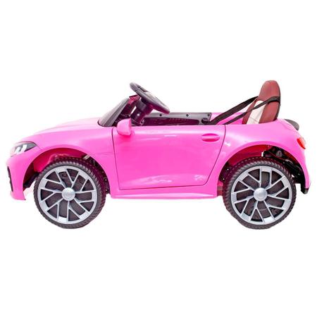 Carro Carrinho Elétrico Menino Menina Luxo Rosa Bateria