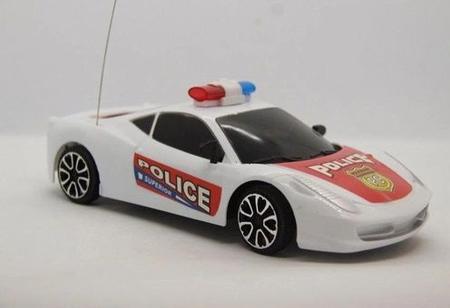Imagem de Carro Policia Controle Remoto 3 Funções c/ luz - Police Force Branco
