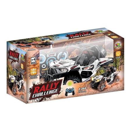 Carro rally challenge 7 funcoes bateria recagerravel art brink