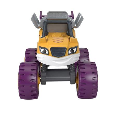 Carrinho do Personagem Listrado da Franquia de Desenhos Blaze And The  Monster Machines, Brinquedo Mattel Usado 84085750