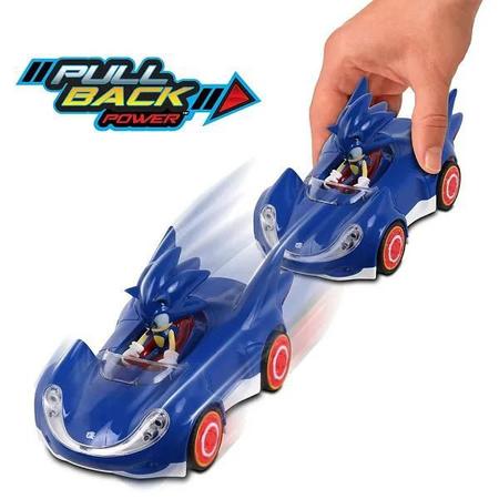 Carro Knuckles Pull Back - Sonic - Vermelho - Fun