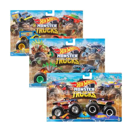 Carrinho Monster Trucks Veículo de Brinquedo - Caixa de Choques Mattel -  Carrinho de Brinquedo - Magazine Luiza