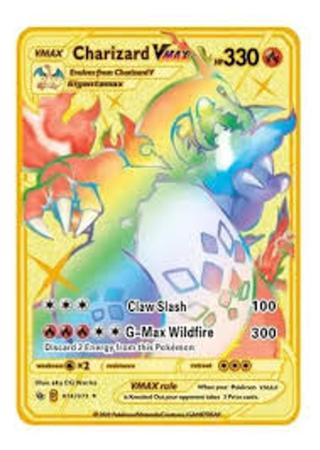 Kit com 10 Cartas Douradas Pokémon - Takara Tomy - Deck de Cartas