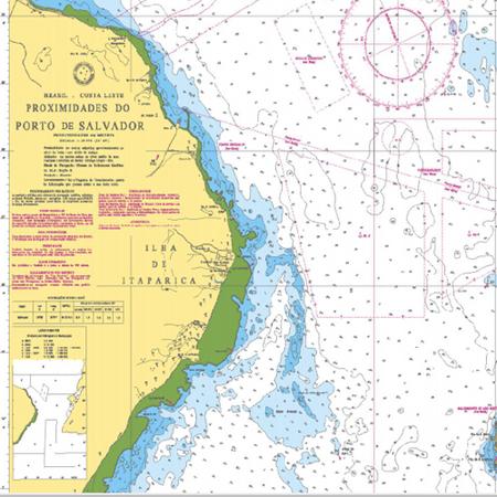 Carta Náutica 1101 Proximidades Do Porto De Salvador - Marinha do Brasil -  Outros Moda e Acessórios - Magazine Luiza