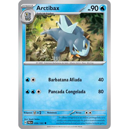 Carta Pokémon - Arctibax 59/193 - Evolução em Paldea - Copag em