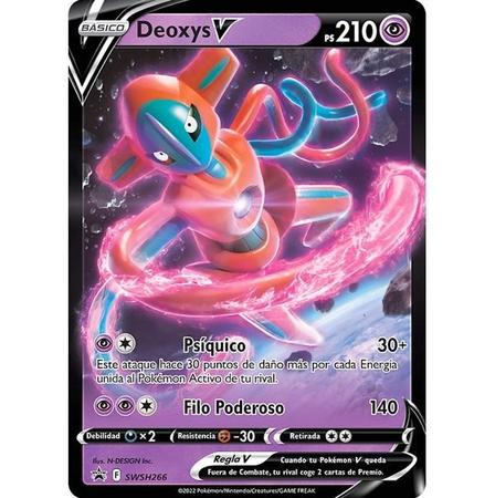 Carta Pokemon Deoxys Vmax e V-Astro Copag 32162 - Deck de Cartas - Magazine  Luiza