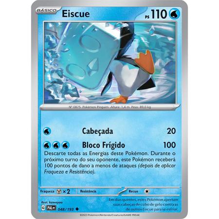 Carta Pokémon - Eiscue 48/193 - Evolução em Paldea - Copag - Deck