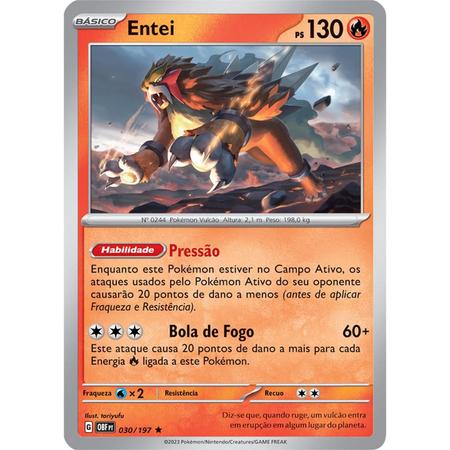 Carta Pokémon - Sede da Liga Pokémon 192/193 - Obsidiana em Chamas - Copag  - Deck de Cartas - Magazine Luiza