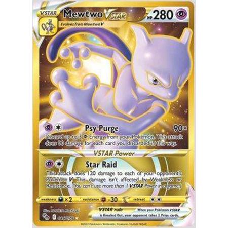 Carta Pokémon Go Mewtwo V Astro Ultra Raro Copag + Brinde