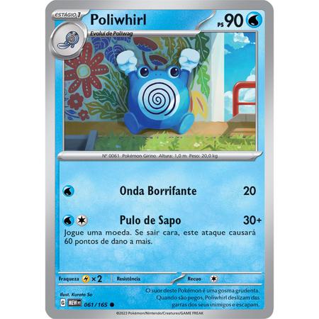 Carta Pokémon - Wartortle 8/165 - 151 - Copag - Deck de Cartas