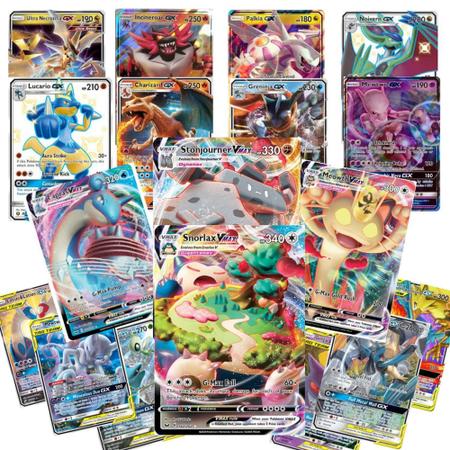 Carta Pokémon VMAX Kit com 100 unidades em Português Takara Tomy