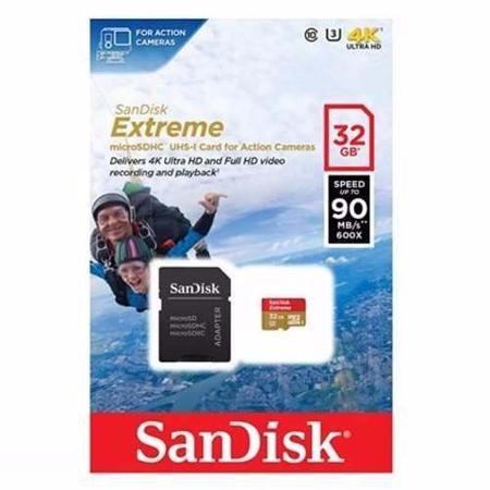 Imagem de Cartão 32gb Memoria MicroSd 4k Sandisk Classe 10 Extreme