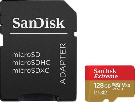 Imagem de Cartão de Memória 128gb Micro Sd Extreme 160mbs Sandisk (Drones, Câmeras de Ação)