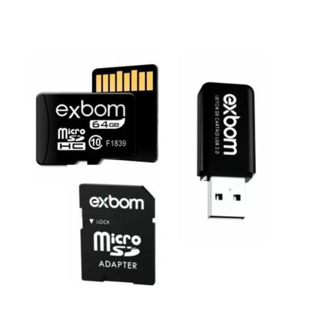 Imagem de Cartão de Memória 64GB Micro SD Classe 10 Smartphone PC