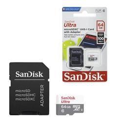 Imagem de Cartão de Memória 64gb Micro Sd Ultra 100mbs Classe 10 Sandisk