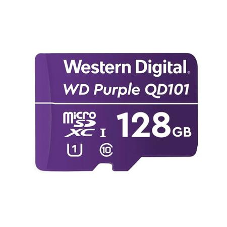 Imagem de Cartão de memória micro-SD 128 GB WD Purple Intelbras