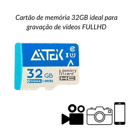 Imagem de Cartão de Memória Micro SD 32GB p/ Tablet Celular câmera Class 10