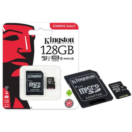 Imagem de Cartão de Memoria micro SD Kingston 128GB C10