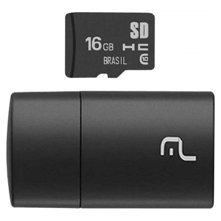 Imagem de Cartão de Memória Micro SD + Pen Drive 16GB Classe 10