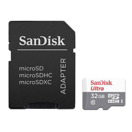 Imagem de Cartão de memória - microSDHC - 32GB - Sandisk - Classe 10 - SDSQUNS-032G-GN